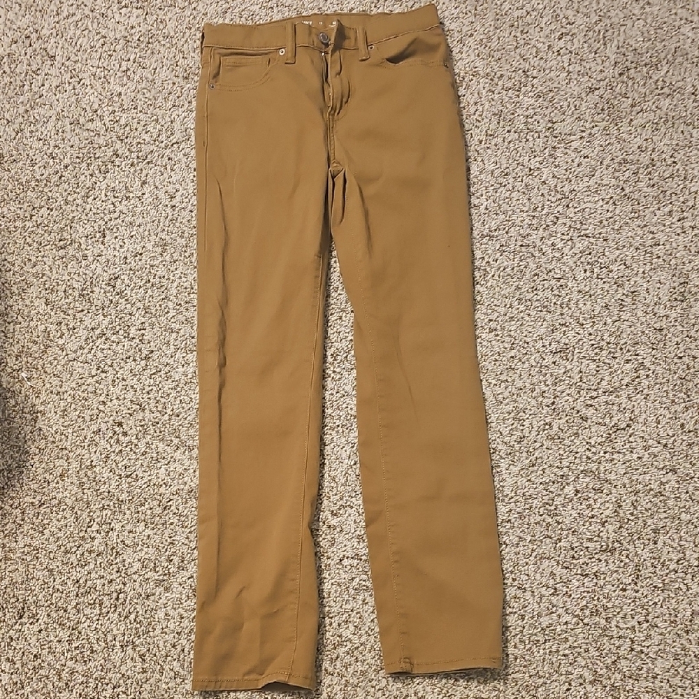 Old NAVY Tan Straight-Leg Pants SLIM